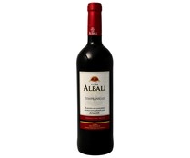 Vino tinto con denominación de origen Valdepeñas VIÑA ALBALI botella de 75 cl.
