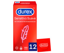 Preservativos finos y extra lubricados, para una sensación más suave DUREX Sensitivo suave 12 uds.