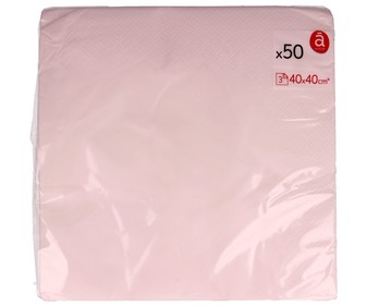 Servilletas desechables blancas 3 caps 40 x 40 cm ACTUEL 50 uds. Servilletas desechables blancas 3 caps 40 x 40 cm ACTUEL 50 uds.