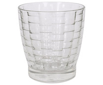 Vaso de vidrio con diseño en relieve, 0,35 litros, Olympea ROYAL LEERDAM.