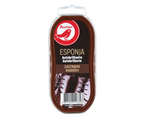 Esponja autobrillante para limpiar especial calzado marrón PRODUCTO ALCAMPO, 1 ud.