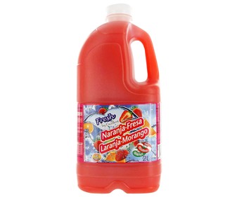 Refresco refrigerada de naranja y fresa botella de 2 litros Refresco refrigerada de naranja y fresa botella de 2 litros