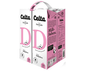Leche desnatada de vaca con bienestar animal garantizado CELTA 4 x 1.5 l. Leche desnatada de vaca con bienestar animal garantizado CELTA 4 x 1.5 l.