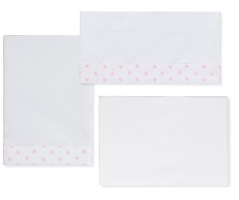 Tríptico para cuna, estampado estrellas, INTERBABY. Tríptico para cuna, estampado estrellas, INTERBABY.