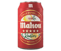 Cerveza con zumo natural de limón MAHOU RADLER lata 33 cl. - Alcampo