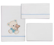 Tríptico minicuna, color azul, PISPAS.