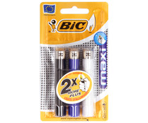 Lote de 3 mecheros de tamaño grande con sistema de seguirdad anti-niños BIC Maxi.