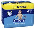 Pañales talla 4, para niños de 9 a 14 kilogramos DODOT Bebé-seco 78 uds.