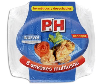 Envases multiuso 6 unidades Envases multiuso 6 unidades
