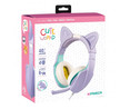 Auriculares gaming con cable, Zoo Cute, color lila, INDECA.