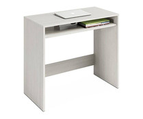 Mesa de escritorio 79 x 78 x 43 cm, color blanco alpes, Oak HABITDESIGN.