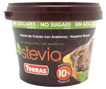 Crema de cacao con avellanas y edulcorantes TORRAS 200 g.