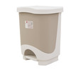 Cubo de basura pedal, beige 24 l.