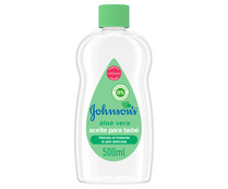 Aceite hidratante y nutritivo, al instante, con aloe vera JOHNSON´S 500 ml.