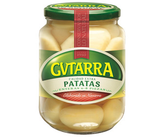 Patata entera extra GVTARRA frasco de 450 g. Patata entera extra GVTARRA frasco de 450 g.