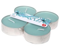Set 4 tealights perfumadas, aroma monoi, ACTUEL.