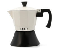 Cafetera de aluminio apto para inducción, 3 tazas, QUID.