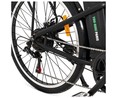 Bicicleta eléctrica YOUIN You-Ride Paris, color negro, 250W, 6 velocidades, ruedas 26”, autonomía 35km.