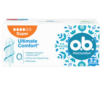 Tampones super O.B. Pro comfort 32 uds