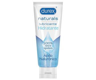 Gel lubricante íntimo con ácido hialurónico y acción hidratante DUREX Naturals 100 ml.