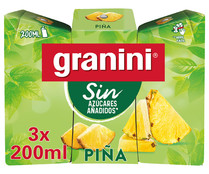 Néctar de piña sin azúcares añadidos GRANINI pack 3 uds. x 20 cl.