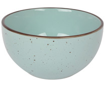 Bol de gres color azul decorado vintage, 14 centímetros Spark STONEWARE.