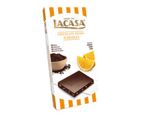Chocolate negro con naranja LACASA 100 g.
