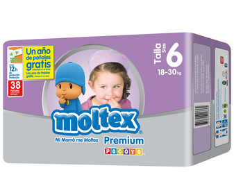 Pañales talla 6 (18-30 kg) 38 uds Pañales talla 6 (18-30 kg) 38 uds