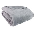 Plaid sherpa en color gris, 125x150 cm, ACTUEL.