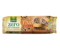 Galletas finas con avena y chocolate con leche, sin azúcares añadidos GULLÓN ZERO 150 g.