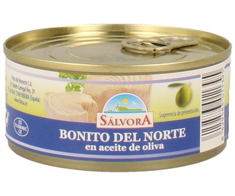 Bonito del norte en aceite de oliva lata de 104 gramos Bonito del norte en aceite de oliva lata de 104 gramos