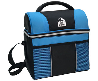 Nevera de tela de 12 litros Rock & Cool, color azul, COOL. Nevera de tela de 12 litros Rock & Cool, color azul, COOL.
