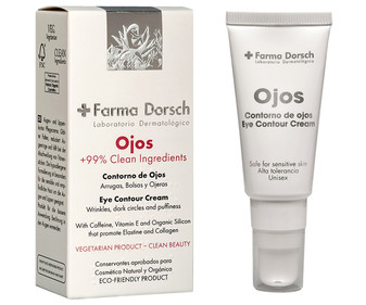 Contorno de ojos unisex (para arrugas, bolsas y ojeras) con factor de crecimiento epitelial FARMA DORSCH 15 ml. Contorno de ojos unisex (para arrugas, bolsas y ojeras) con factor de crecimiento epitelial FARMA DORSCH 15 ml.