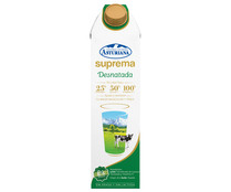 Leche desnatada ultrafiltrada y sin lactosa CENTRAL LECHERA ASTURIANA Suprema 1 l.
