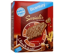 Barritas de cereales y cacao BICENTURY SARIALIS pack de 6 unidades de 20 gr.
