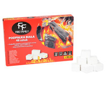 Pack de 48 pastillas de encendido para chimeneas, hogueras o estufas, FIRE FAMILY.