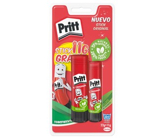 Lote de 2 barras adhesivas, 1 de 22 g y otra de 11 g PRITT. Lote de 2 barras adhesivas, 1 de 22 g y otra de 11 g PRITT.