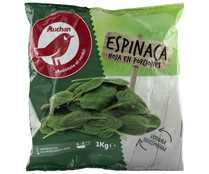 Hojas de espinaca en porciones PRODUCTO ALCAMPO 1 Kg.