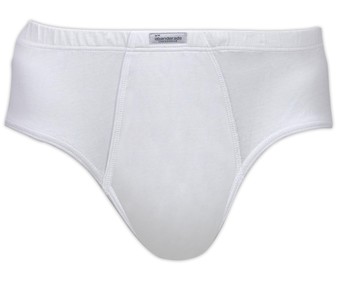 Calzoncillo clásico abierto ABANDERADO 527, color blanco, talla XL.