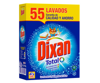 Detergente en polvo quitamanchas DIXAN 55 ds. Detergente en polvo quitamanchas DIXAN 55 ds.