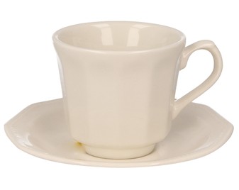 Set de café, 2 tazas con platos modelo Artic White CHURCHILL. Set de café, 2 tazas con platos modelo Artic White CHURCHILL.