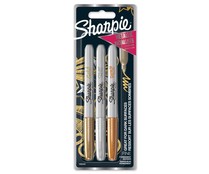 Pack de 3 marcadores permanentes trazo 0.9 mm, SHARPIE.