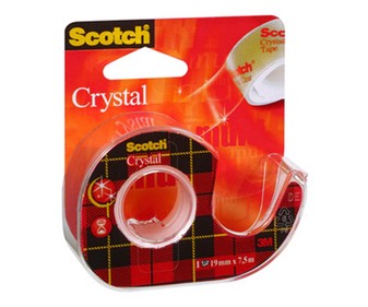 Cinta adhesiva transparente con dispensador Cinta adhesiva transparente con dispensador