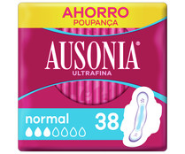 Compresa ultrafina normal con alas AUSONIA 38 uds.