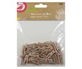 50 mini clips de madera con forma de pinza, PRODUCTO ALCAMPO.