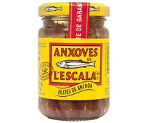 Filetes de anchoa en aceite de oliva L'ESCALA 160 g.