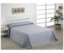 Colcha boutí de microfibra con estampado floral para cama de 150 cm, BELMARTI.