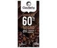 Chocolate negro 60% sin azúcar 125 g.