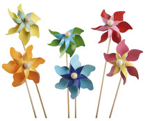 Molinillo de viento color surtido, 30cm GARDEN STAR ALCAMPO.