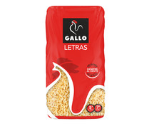 Pasta de letras  GALLO paquete de 400 G.